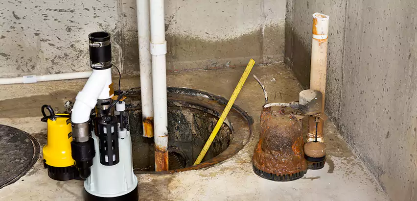 Installing Sump Pump in Finished Basement in Wyandanch, NY